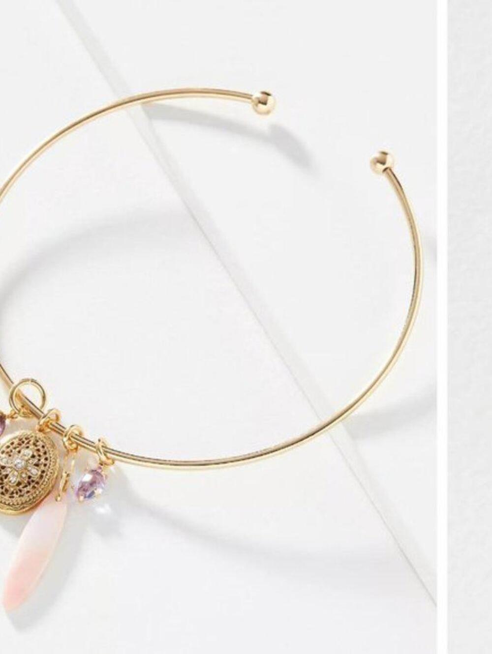 Anthropologie Locket Charm Choker Necklace
